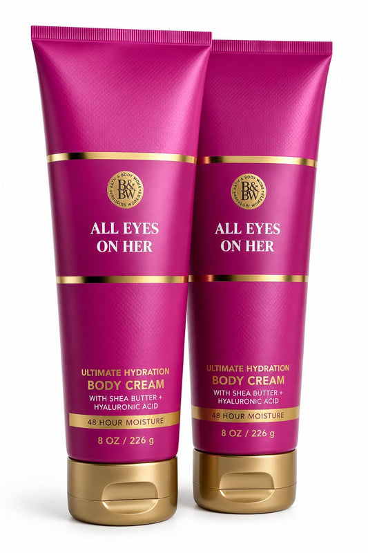 Bath & Body Works All Eyes On Her Ultimate Hydration Body Cream 2-Pack - Blackberry Jasmine Sandalwood Scent Beauty & Personal Care Bath & Body Works