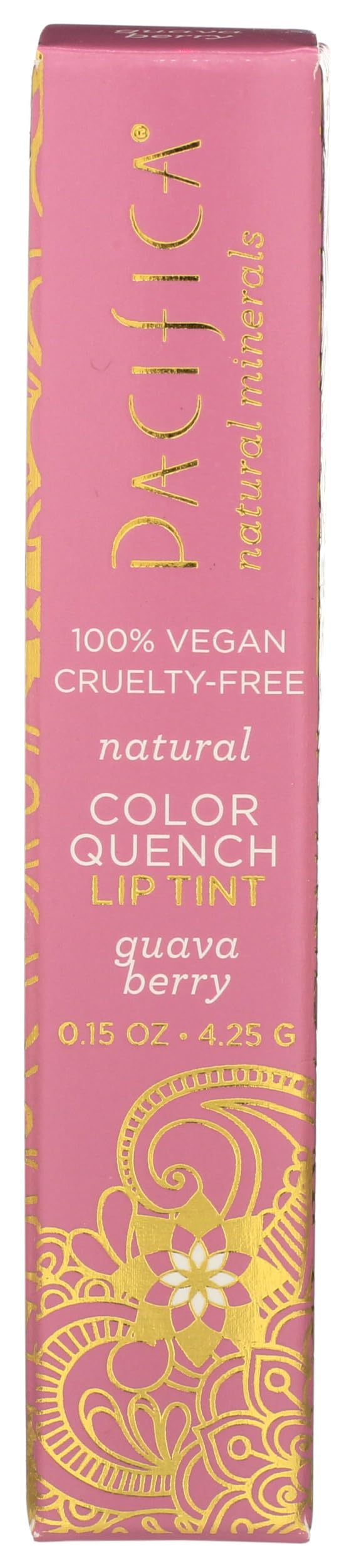 Pacifica Tinted Lip Balm - Color Quench Hydrating Flavored Pink Lip Balm - Guava Berry Flavor - Clear -w/Coconut Oil & Cocoa Butter Natural Clean Beauty & Personal Care Pacifica