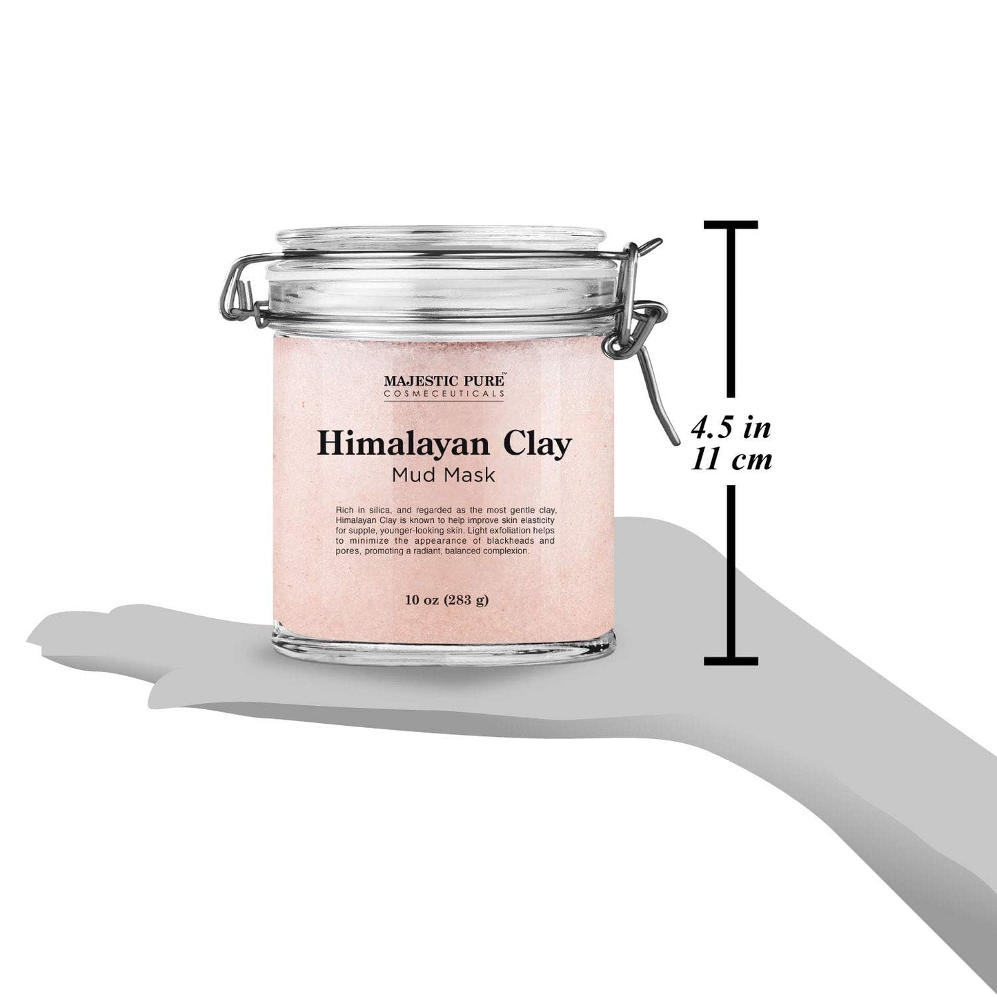Majestic Pure Himalayan Clay Mud Mask for Face and Body Exfoliating and Facial Acne Fighting Mask - Reduces Appearance of Pores, 10 oz Beauty & Personal Care Majestic Pure