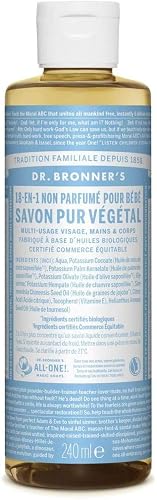 Dr. Bronner's Magic Soaps: Liquid Castile Soap, Baby Mild 8 oz (6 pack) Beauty & Personal Care Dr. Bronner's