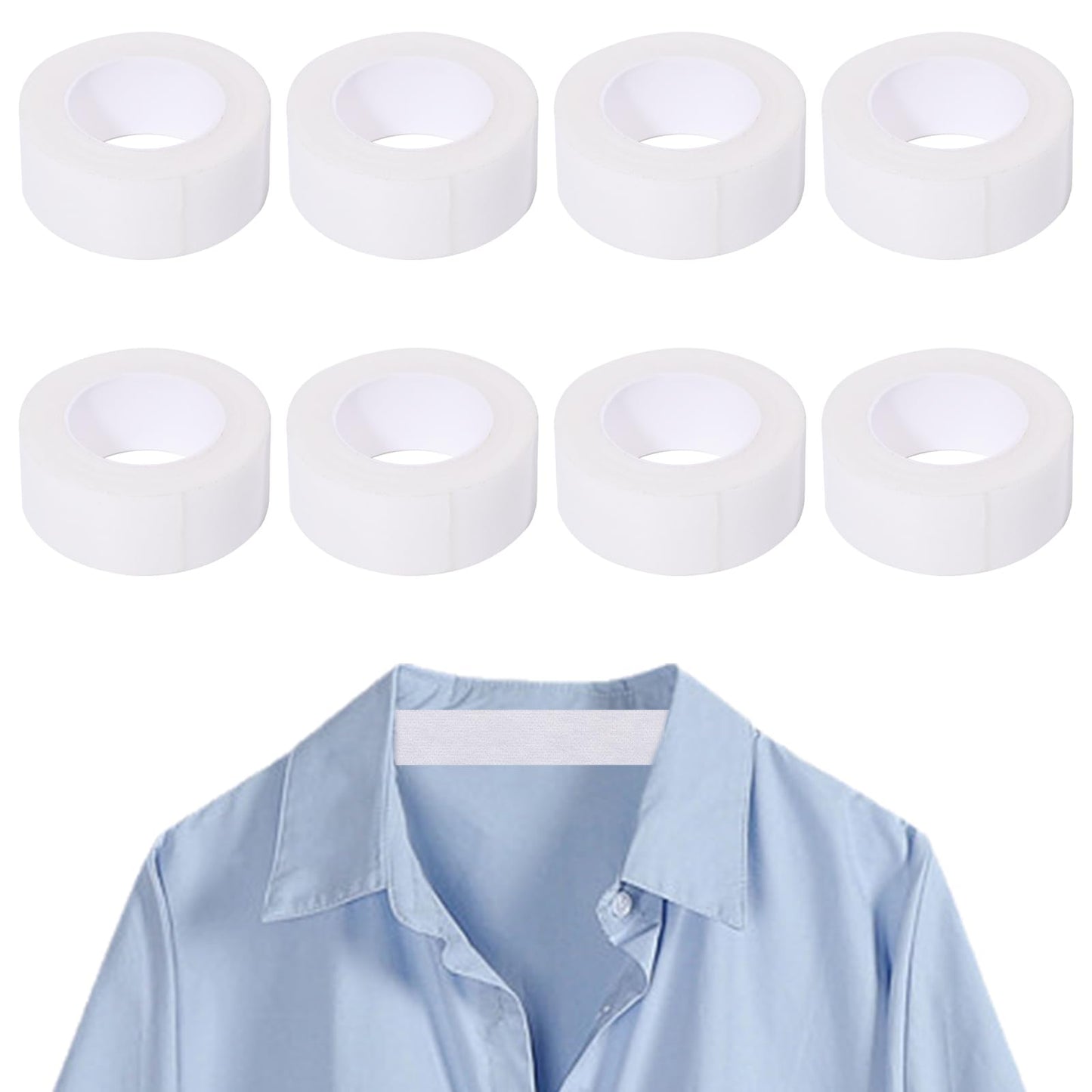 beinkmake 8 Rolls Shirt Collar Protectors Adhesive Sweat Pads Invisible Neck Liner Protector Against Sweat Stain for Women and Men Beauty and Personal Care beinkmake