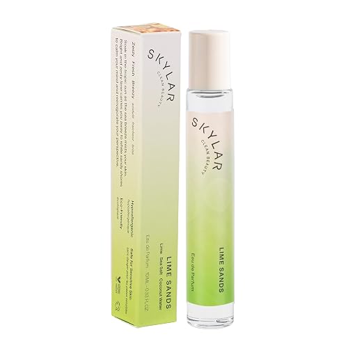 Skylar Lime Sands Travel Spray for Women - Mini Citrus Coconut Perfume, Lime, Sea Salt & Coconut Water Notes - Hypoallergenic, Vegan, Clean Fragrance Beauty & Personal Care Skylar
