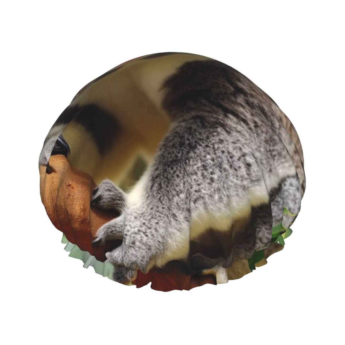 Cute Koala Shower Cap for Women Men Large Reusable Shower Bonnet Double-Layer Waterproof Bath Caps Elastic Band Hair Hat for All Hairstyles Beauty and Personal Care BWLHJKE