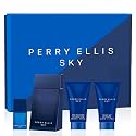 Perry Ellis Sky 4-Piece Men's Gift Set - 3.4 oz eau de toilette, 1.7 oz aftershave, 1.7 oz shower gel, .25 oz EDT mini travel spray Beauty & Personal Care Perry Ellis
