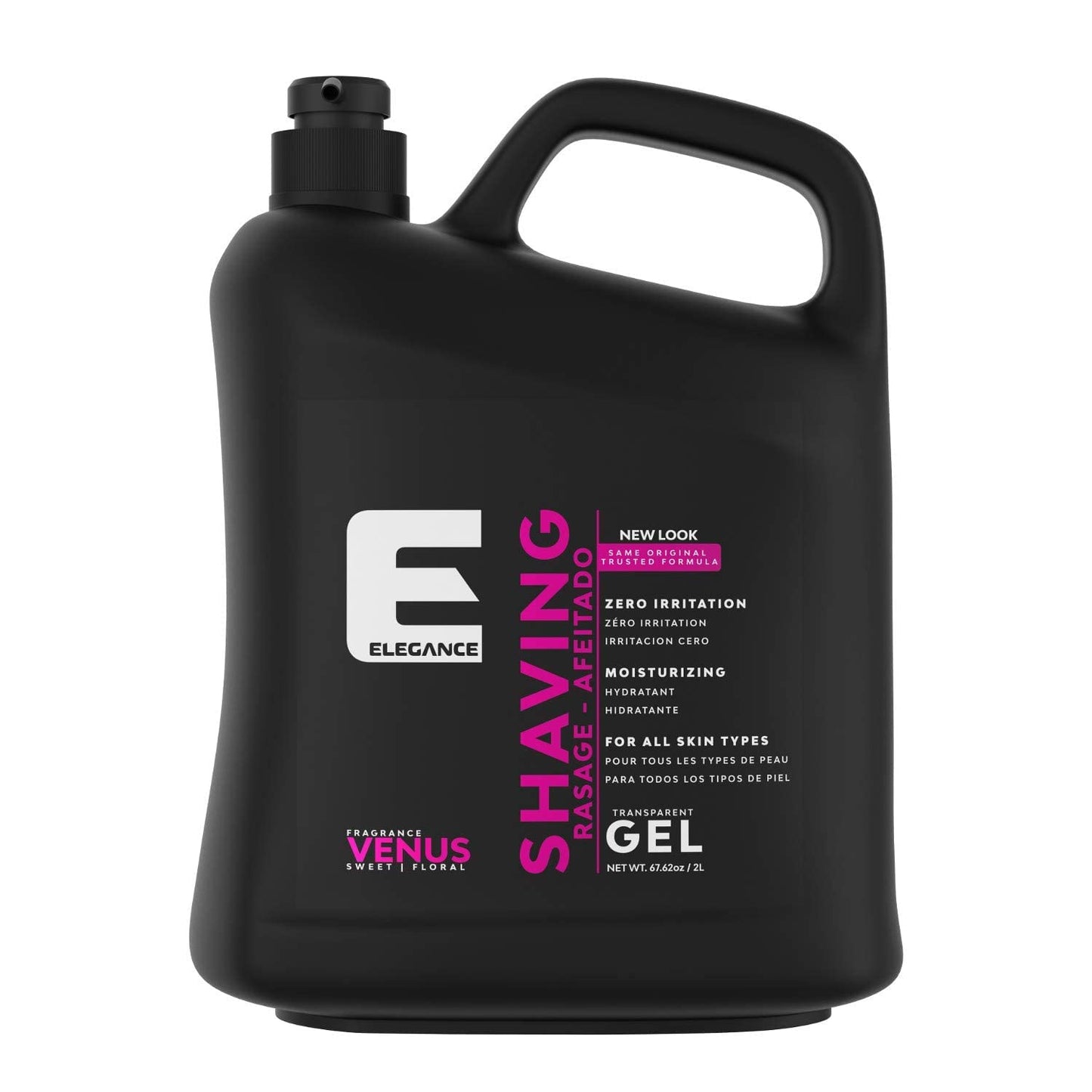 E Elegance Barber Accessories - Transparent Shaving Gel For Men Or Women, Sweet/Floral Venus Fragance - The Ultimate Shaving Solution For A Smooth Beauty and Personal Care E Elegance