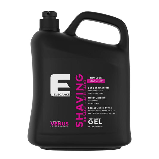 E Elegance Barber Accessories - Transparent Shaving Gel For Men Or Women, Sweet/Floral Venus Fragance - The Ultimate Shaving Solution For A Smooth Beauty and Personal Care E Elegance