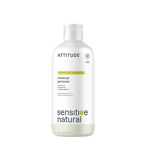 ATTITUDE Body Wash for Sensitive Skin with Oat, EWG Verified, Dermatologically Tested, Vegan, Fresh Apple Scent, 16 Fl Oz Beauty & Personal Care ATTITUDE