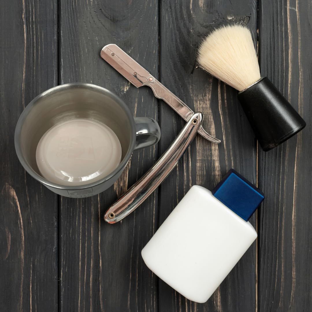 G.B.S Chrome Shaving Bowl, Stainless-steel Unbreakable, Durable for Home, Compliments Any Shaving Razor and Shave Brush Beauty and Personal Care G.B.S