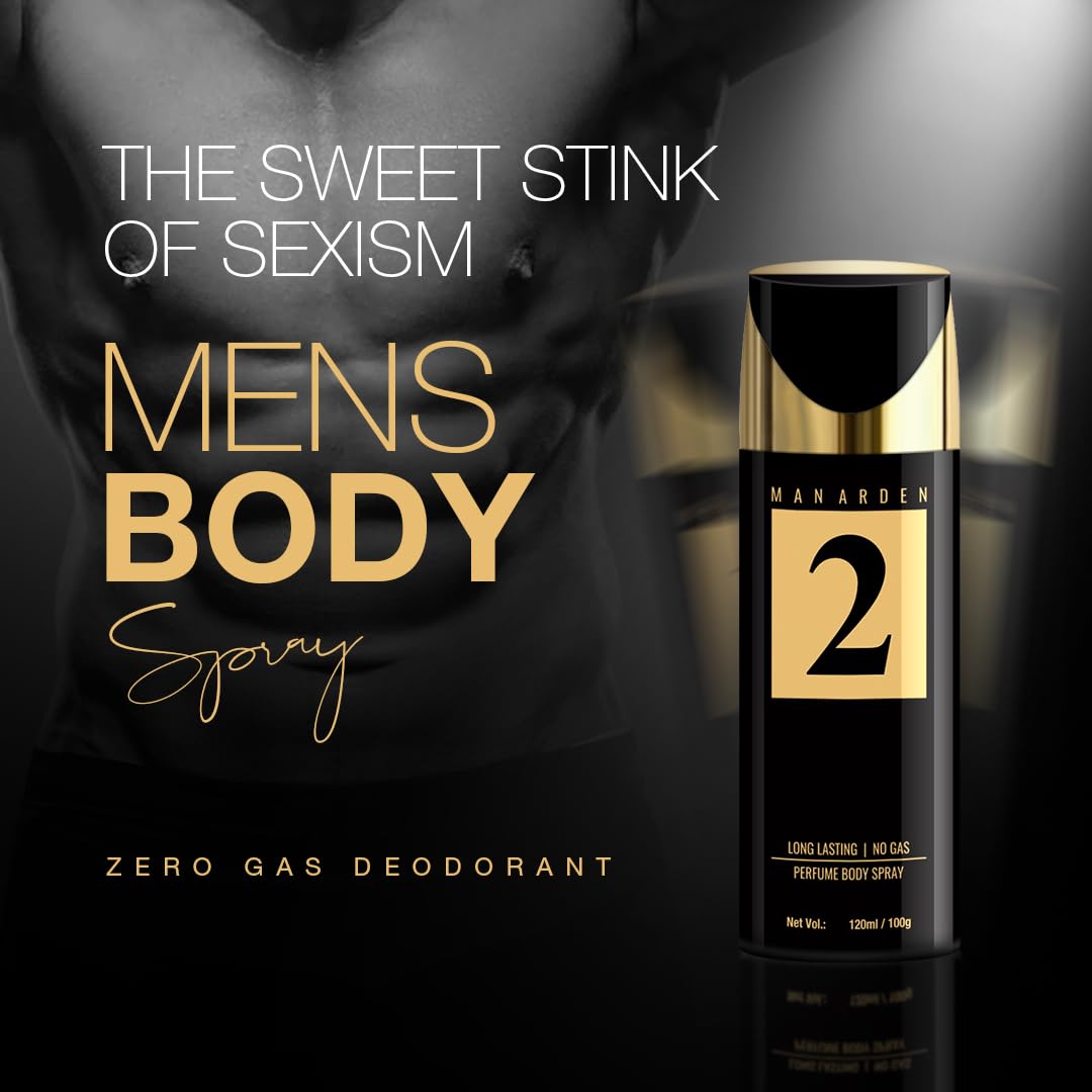 Man Arden #2 Deodorant, No Gas Deo for Men, Long Lasting Ultra Luxury Perfume Body Spray, 120ml Beauty and Personal Care Man Arden
