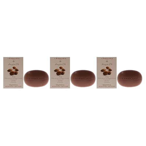 Soap - Argan Oil - Pack of 3 by LErbolario for Unisex - 3.5 oz Soap Beauty & Personal Care L'Erbolario