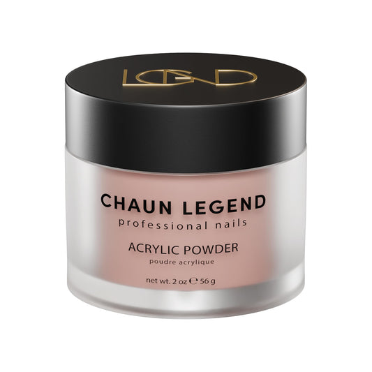 Chaun Legend Acrylic Powder 2 Ounce Blushing Bride Long Lasting Shimmery Enhance Nail Acrylic Powder for Professional Art and Creative Designs