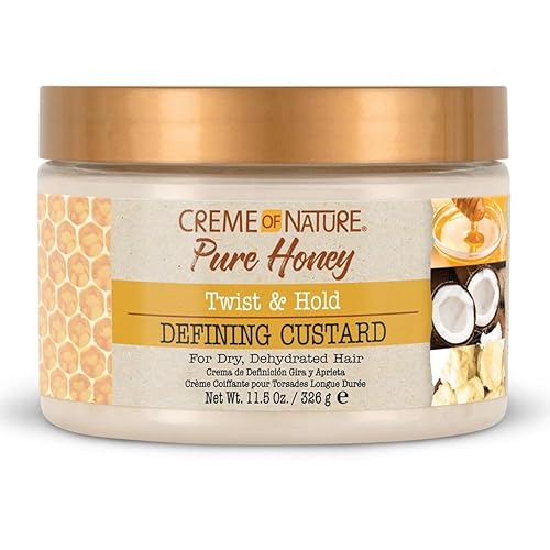 Creme of Nature Defining Custard, Pure Honey, Coconut Oil and Shea Butter Formula, Twist & Hold, 11.5 Oz Beauty & Personal Care Creme of Nature