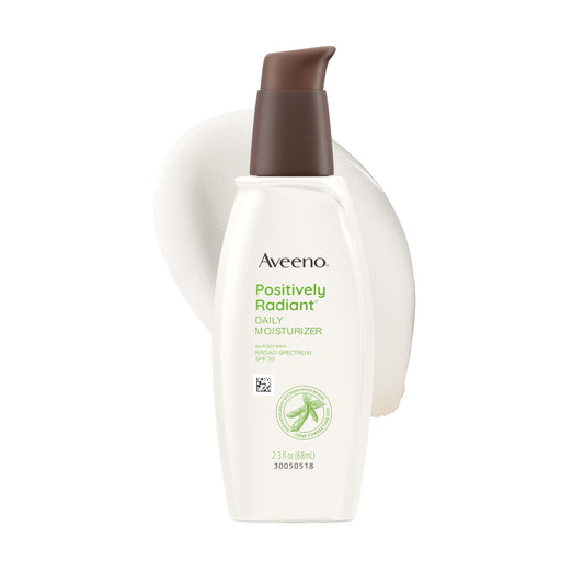 Aveeno 2 Pack Positively Radiant Daily Face Moisturizer SPF 30, 2.3 Fl. Oz. Beauty and Personal Care Aveeno Default Title