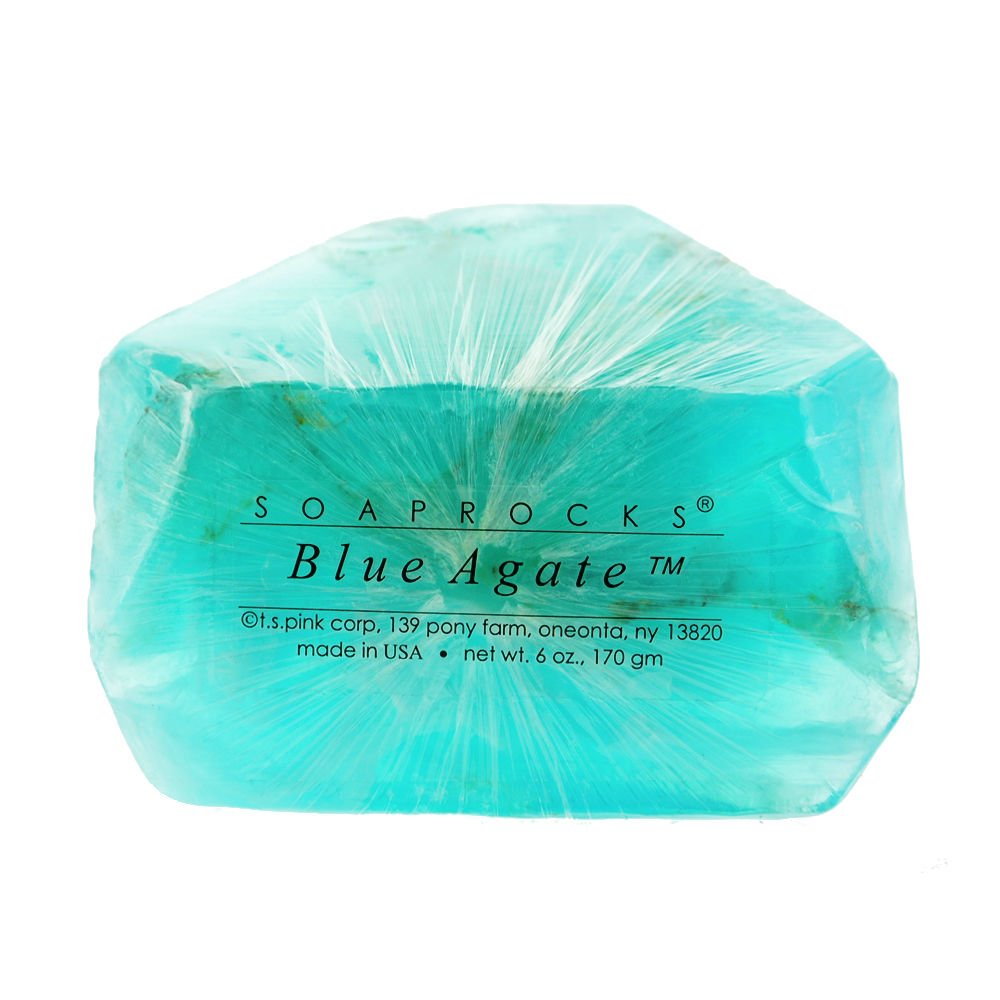 TS Pink Blue Agate SoapRocks - Soap that looks like a Rock ~ 6 oz. Gem Rocks Birthstone Jabón Gemstone Beauty & Personal Care T.S. Pink
