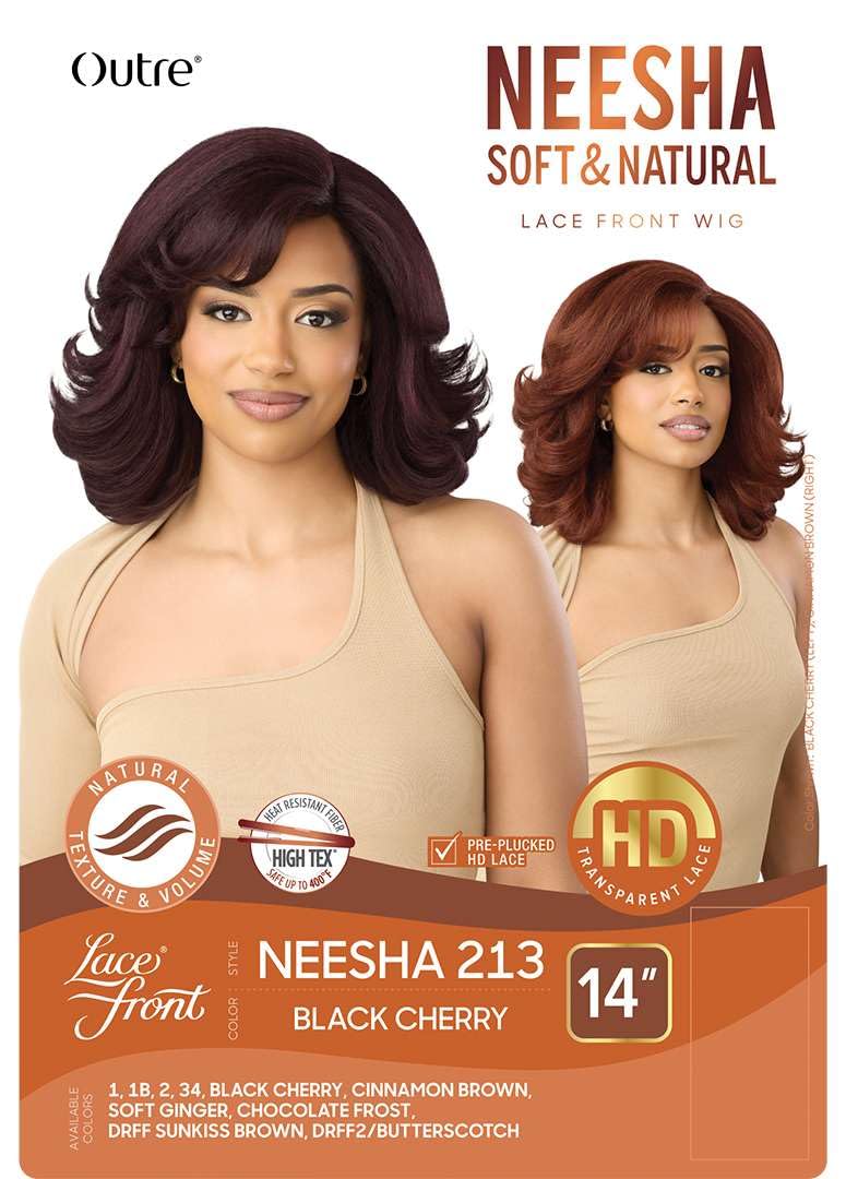 Outre Lace Front Wig - Neesha Soft & Natural - Neesha 213 (DARK BROWN 2)