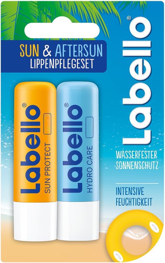 Labello Sun & Aftersun Lip Balm Set Beauty and Personal Care Labello
