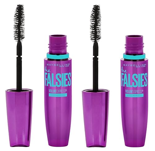 Maybelline Volum' Express Falsies Volumizing Waterproof Mascara, Very Black, 2 Count Beauty & Personal Care MAYBELLINE