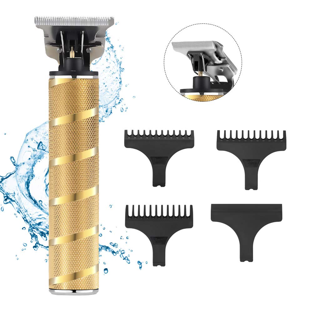SURKER Electric Pro Li Clippers Barber Accessories Grooming Waterproof Rechargeable Cordless Close Cutting T-Blade Trimmer Hair Clippers Beauty and Personal Care SURKER