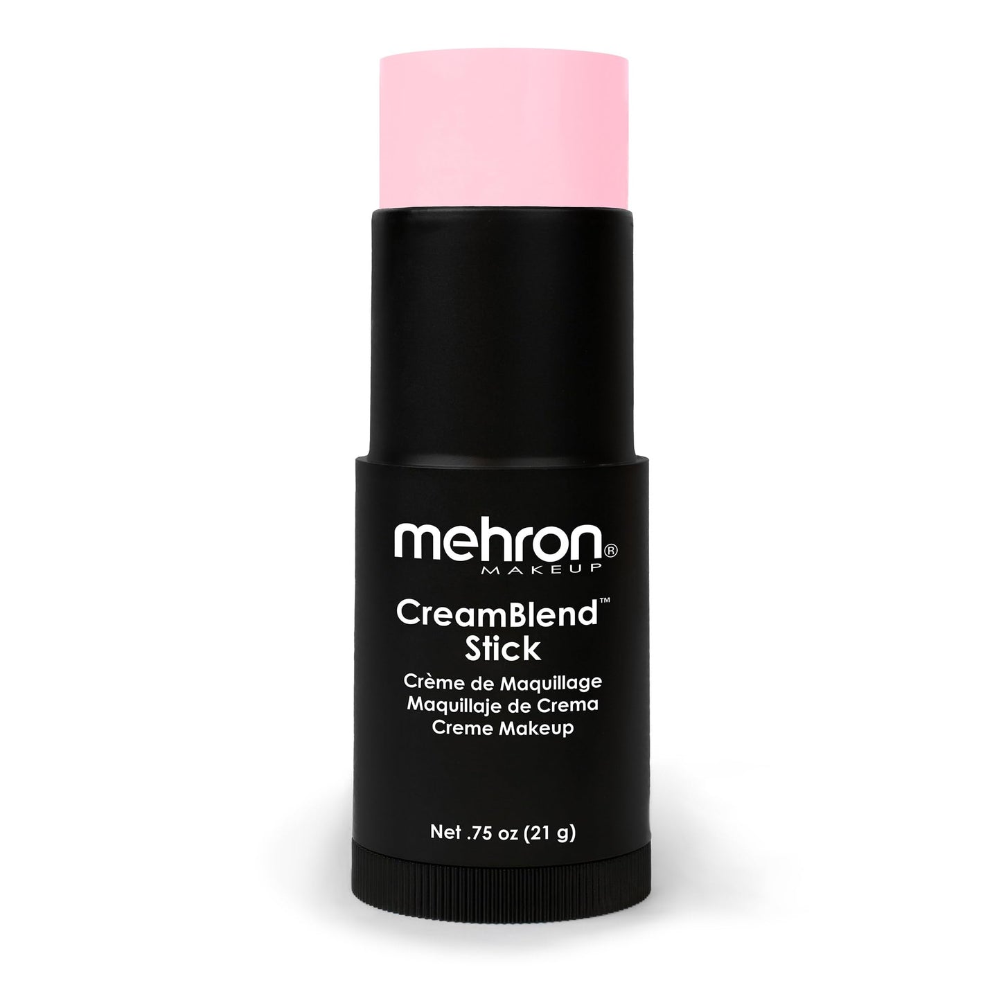 Mehron Makeup CreamBlend Stick | Face Paint, Body Paint, & Foundation Cream Makeup | Perfect for Halloween .75 oz (21 g) (Pastel Pink) | Made in the Beauty & Personal Care Mehron