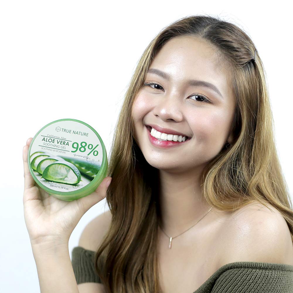 True Nature Soothing & Moisture 98% Aloe Vera Gel face moisturizer body aloe vera gel Beauty & Personal Care CUROFIT