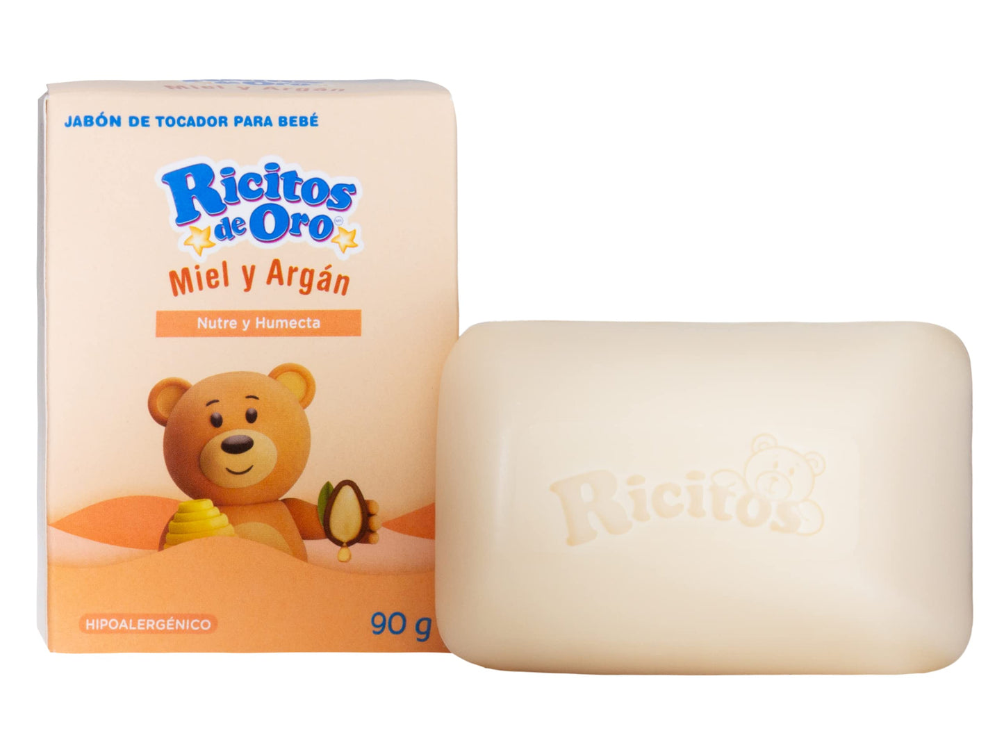 Ricitos de Oro Honey Bee Bar Soap, Hypoallergenic Bar Soap, Assists in Moisturizing Baby's Skin, Delicate Skin, 6-Pack of 3.5 Oz, 6 Bar Soaps. Beauty & Personal Care Ricitos de Oro