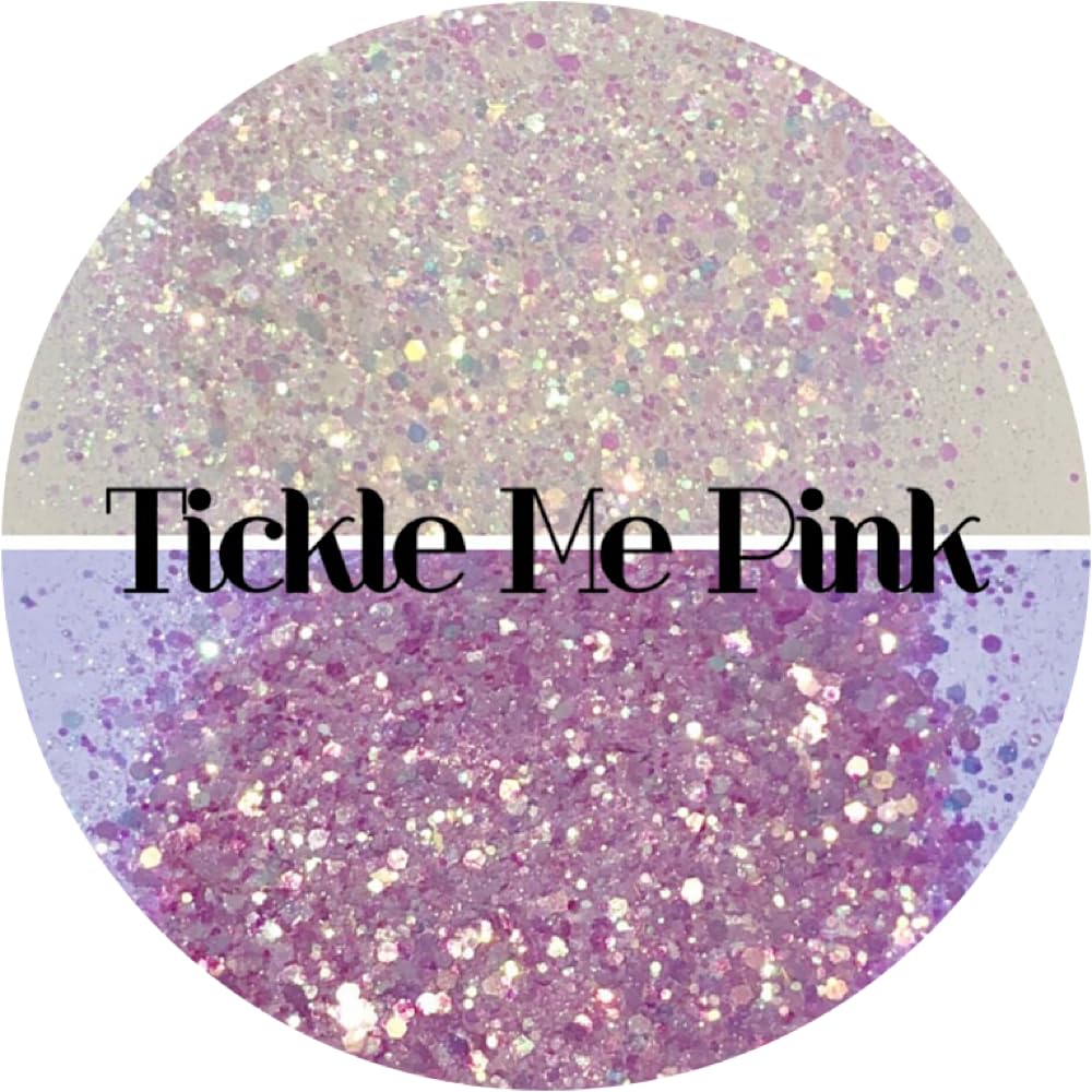 Pink UV Color Changing Glitter | UV Reactive Glitter for Arts & Crafts | Tumblers | Cosmetics | Nails | Epoxy Resin Art | Slime | DIY Crafts | Beauty & Personal Care Glitter Heart Co.