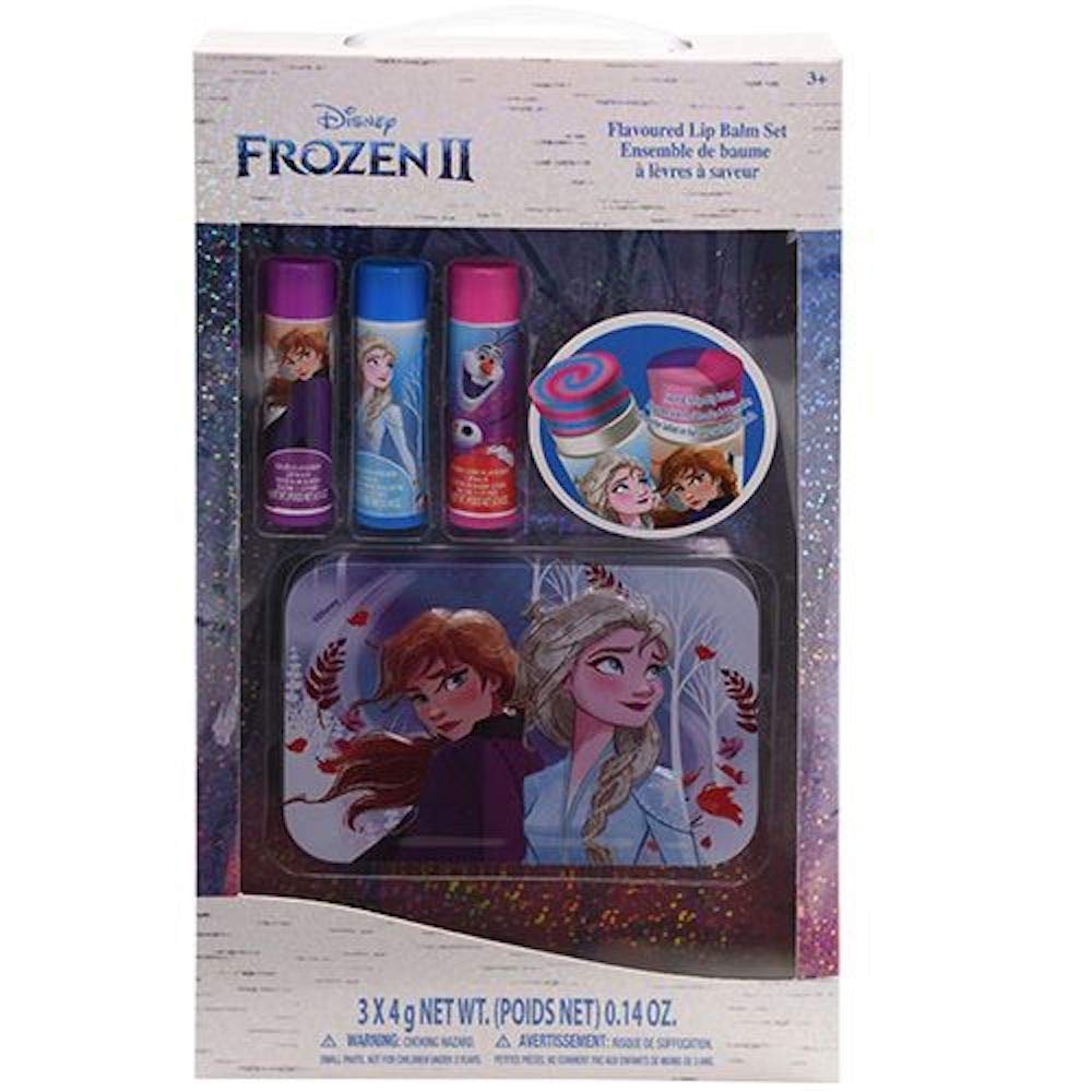 Disney Frozen Frozen II Flavored Lip Balm Set with Tin Case Beauty and Personal Care Disney Frozen