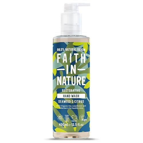 FAITH IN NATURE Natural Seaweed and Citrus Liquid Hand Wash, Restorative, Vegan and Cruelty Free, No SLS or Parabens, 400 ml Beauty & Personal Care FAITH IN NATURE