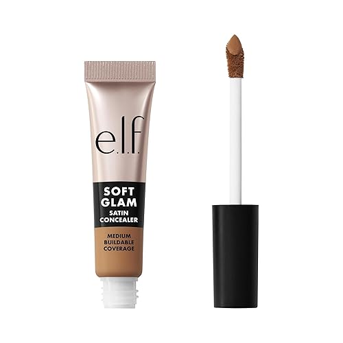 e.l.f. Soft Glam Satin Concealer, Medium Coverage For Blemishes & Under-Eye, Crease-Resistant, Long Lasting, Vegan , 40 Tan Warm Beauty & Personal Care e.l.f.
