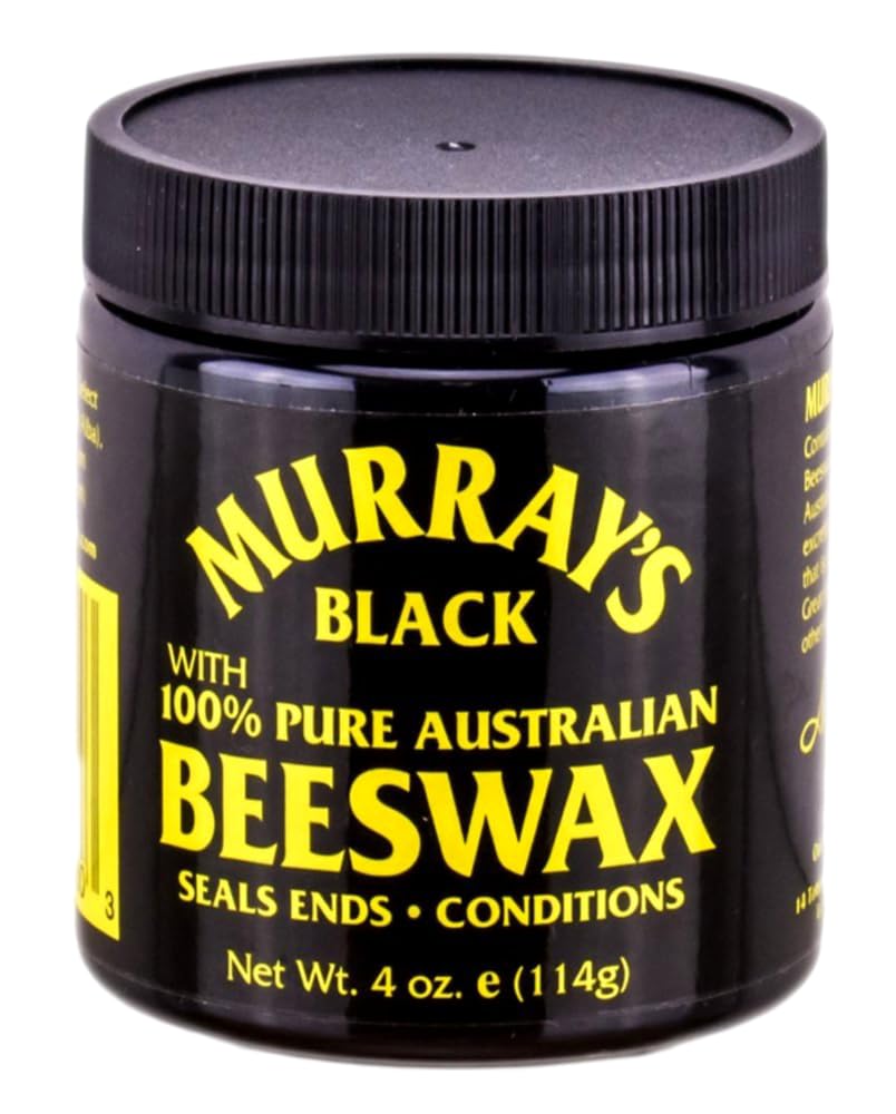 Murrays Black Beeswax 3.5 Ounce Jar (103ml) (6 Pack) Beauty & Personal Care Murrays