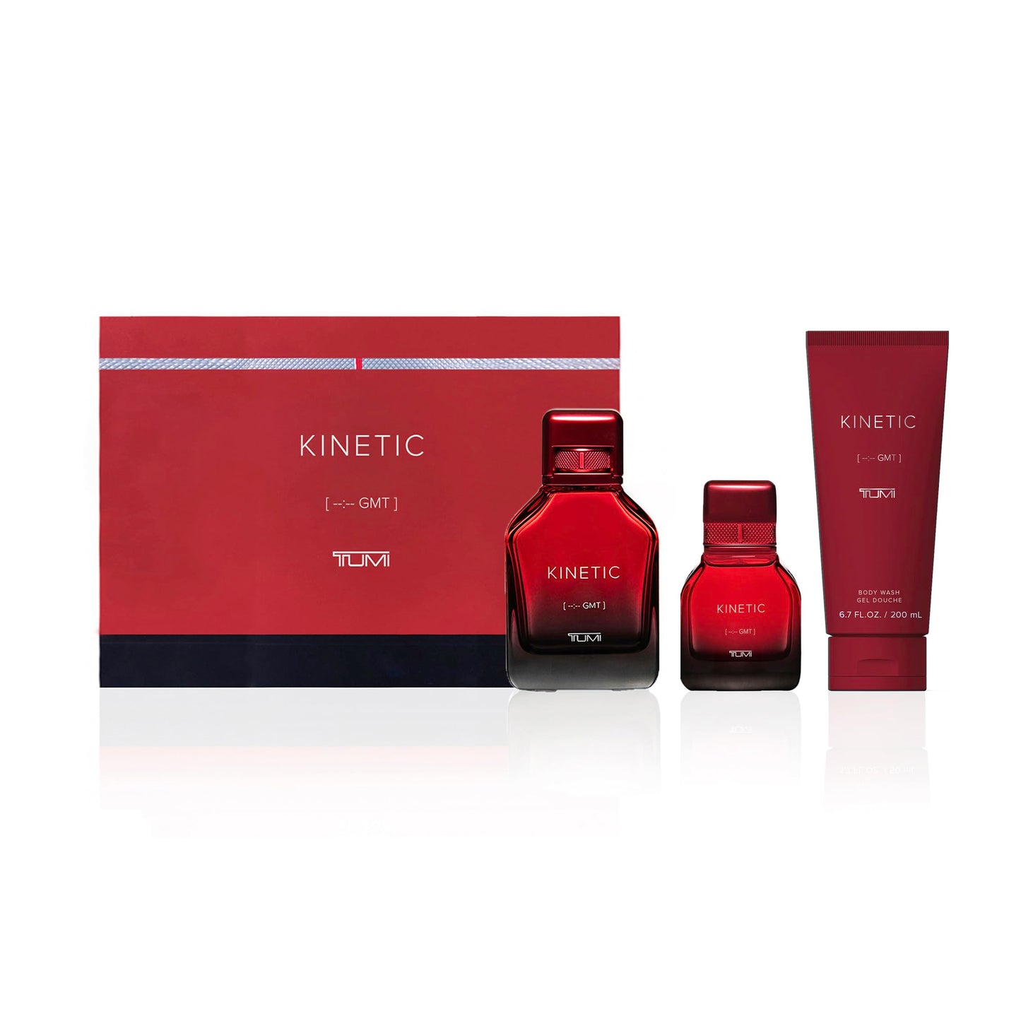 TUMI KINETIC [--:-- GMT] - Spicy Cologne for Men with Smoky & Woody Notes - 3.4 oz & 1.0 oz Eau de Parfum, 6.7 oz Body Wash Beauty & Personal Care TUMI