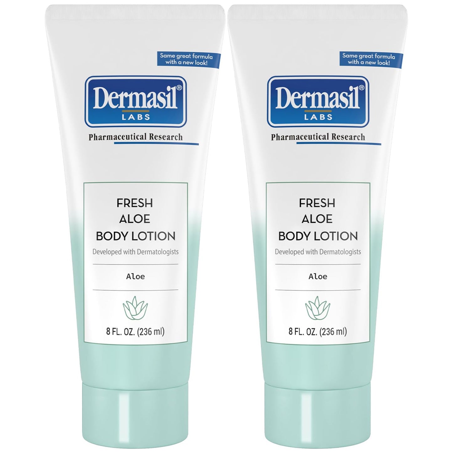 Dermasil Body Lotion, Fresh Aloe, 2-Pack - Non-Greasy, Fast-Absorbing, Fresh Scent, 8 Oz Ea Beauty & Personal Care Dermasil