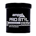 AmPro Pro Styl Protein Styling Gel - Curly Hair Gel for Men and Women - Soy Protein Strengthens Strands - Strong Hold, Frizz Control - 15 oz Beauty & Personal Care AmPro