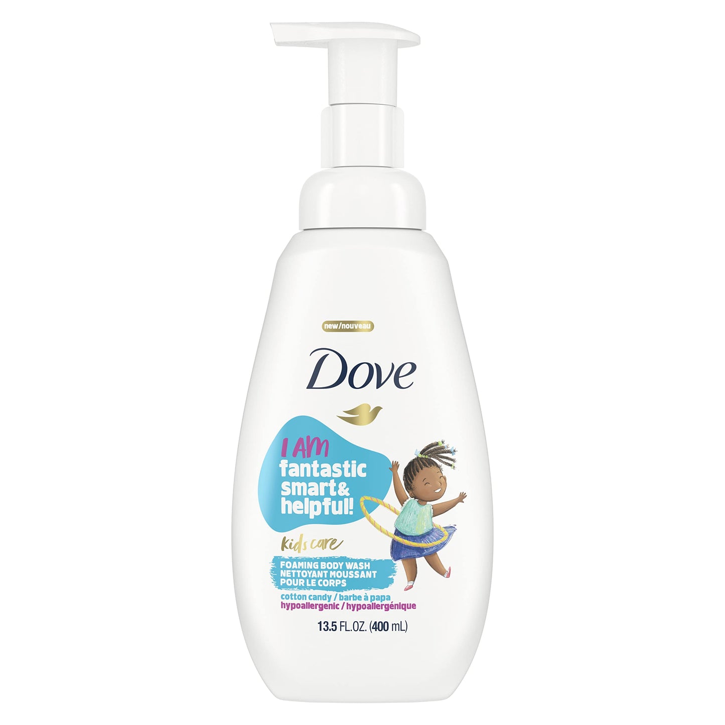 Dove Kids Care Foaming Body Wash For Kids Cotton Candy Hypoallergenic Skin Care 13.5 oz Beauty & Personal Care Dove