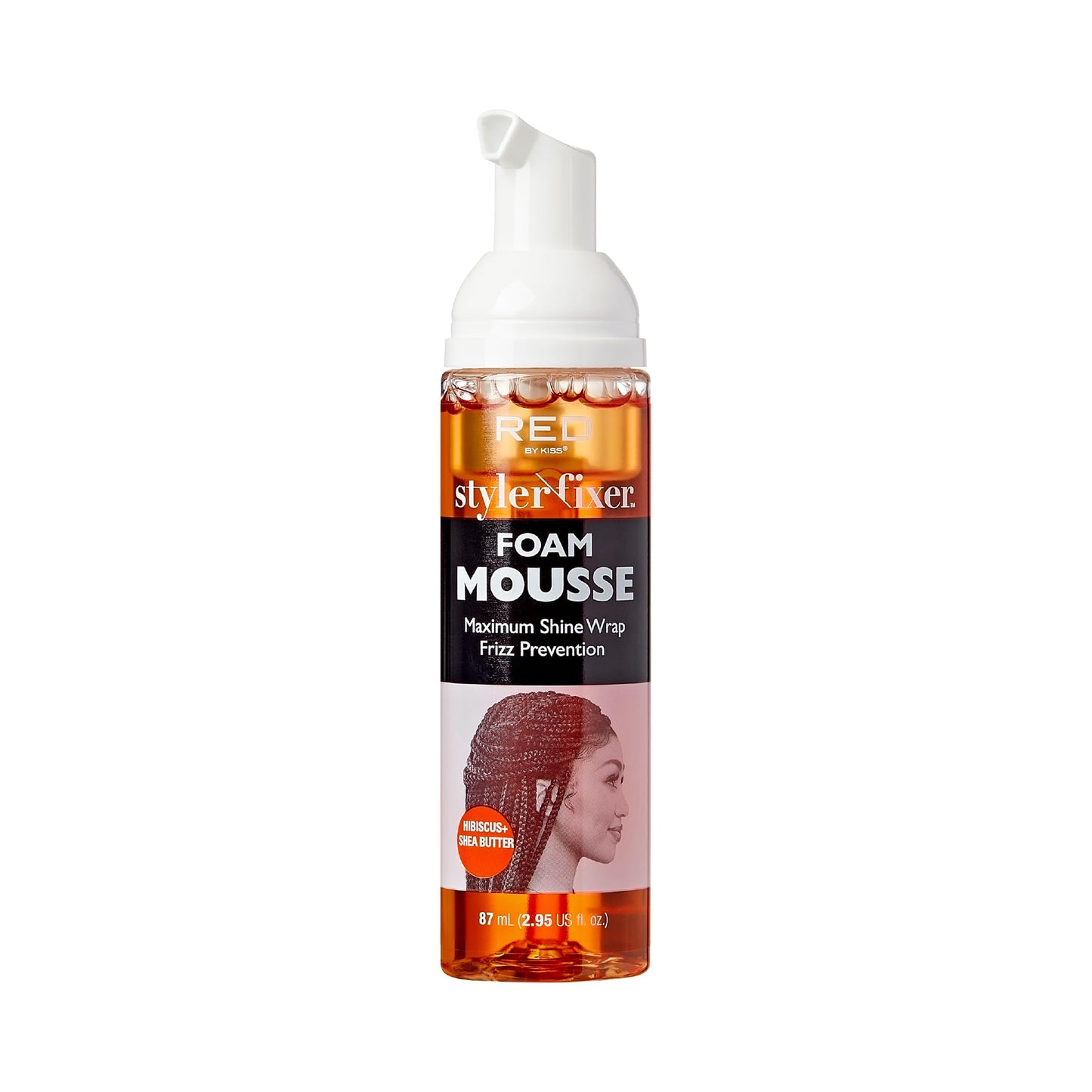Red by Kiss Foaming Mini Travel Size Mousse, Maximum Shine Wrap Mousse, Reduce & Prevent Frizz, Define Curls, Hold Styles, Nourishes Dry & Crips Hair Beauty & Personal Care Red by Kiss