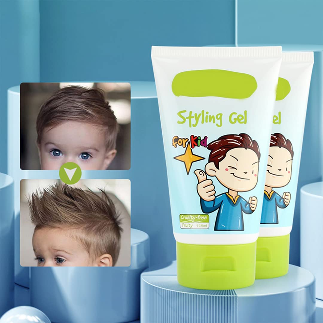 gowwim Kids Fresh Styling Hair Gel | Medium-Strong Hold | Not Greasy | Fruity Fragrance | 4.4oz Beauty & Personal Care gowwim