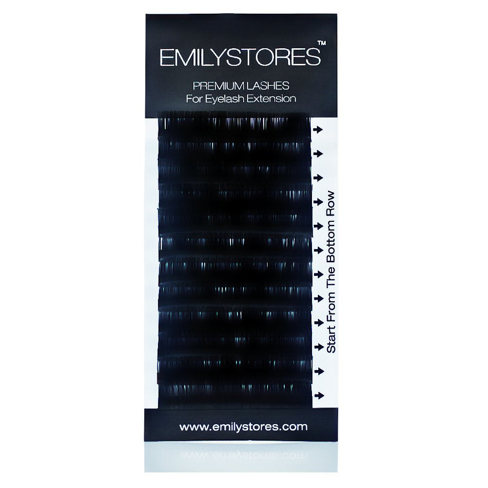 EMILYSTORES Eyelash Extensions 0.15mm Thickness D Curl Length 13mm Volume Individual eyelashes For Lash Extension(0.15,D,13mm) Beauty & Personal Care EMILYSTORES