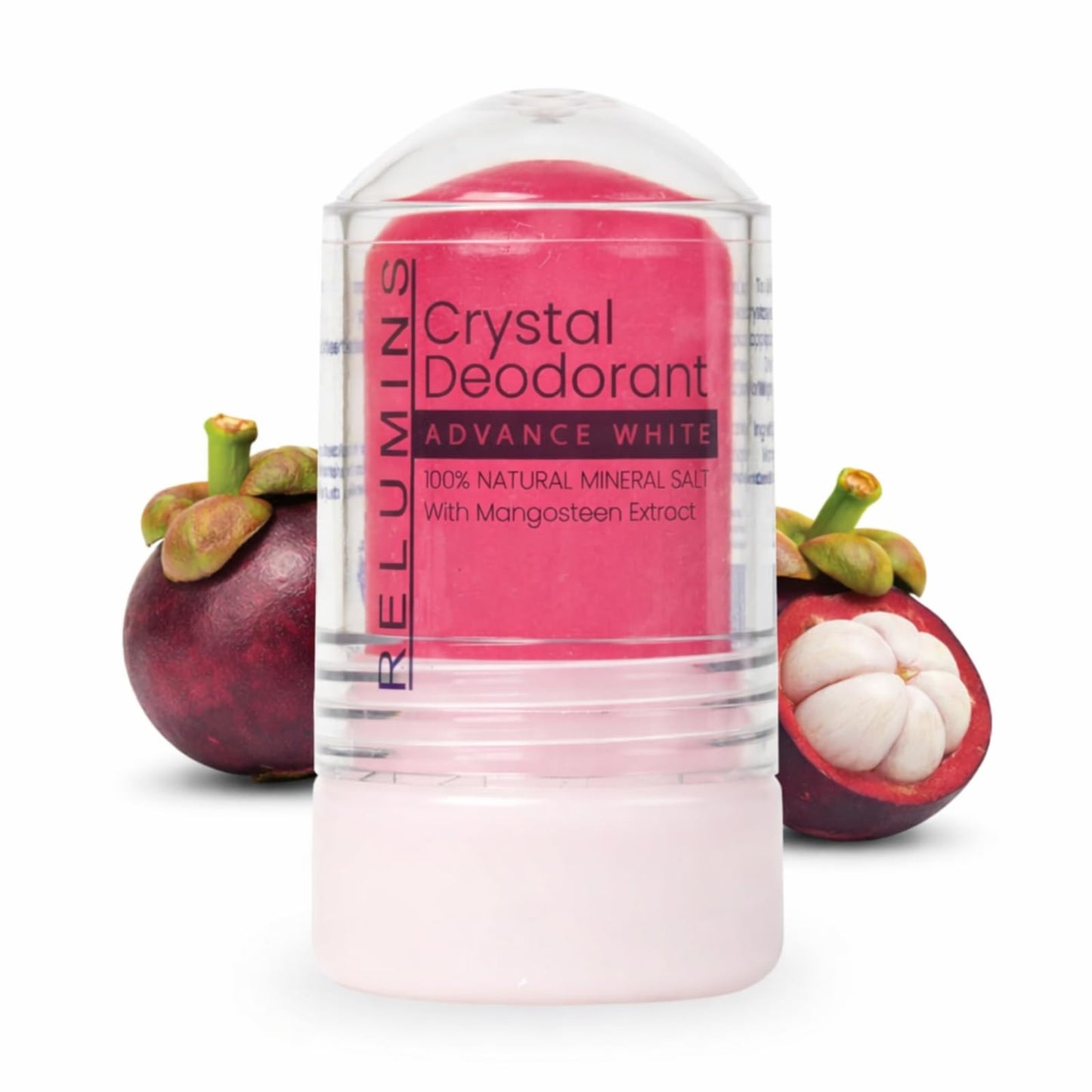 Relumins Mangosteen Crystal Deodorant, All-Natural Mineral Salt Roll-On, Aluminum-Free, Non-Staining, Antioxidant & Soothing with 24-Hour Odor Beauty and Personal Care Relumins