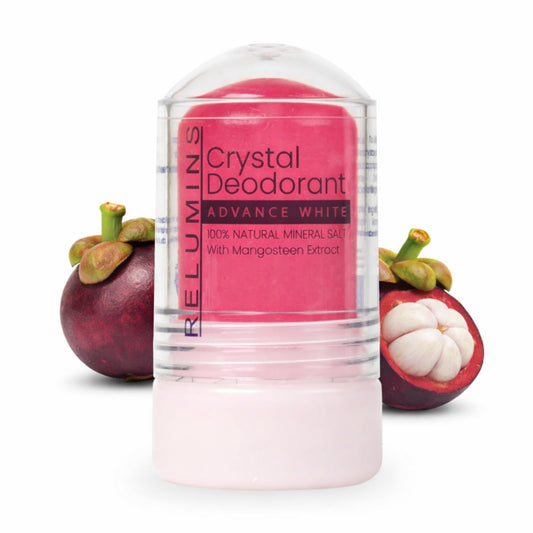 Relumins Mangosteen Crystal Deodorant, All-Natural Mineral Salt Roll-On, Aluminum-Free, Non-Staining, Antioxidant & Soothing with 24-Hour Odor Beauty and Personal Care Relumins