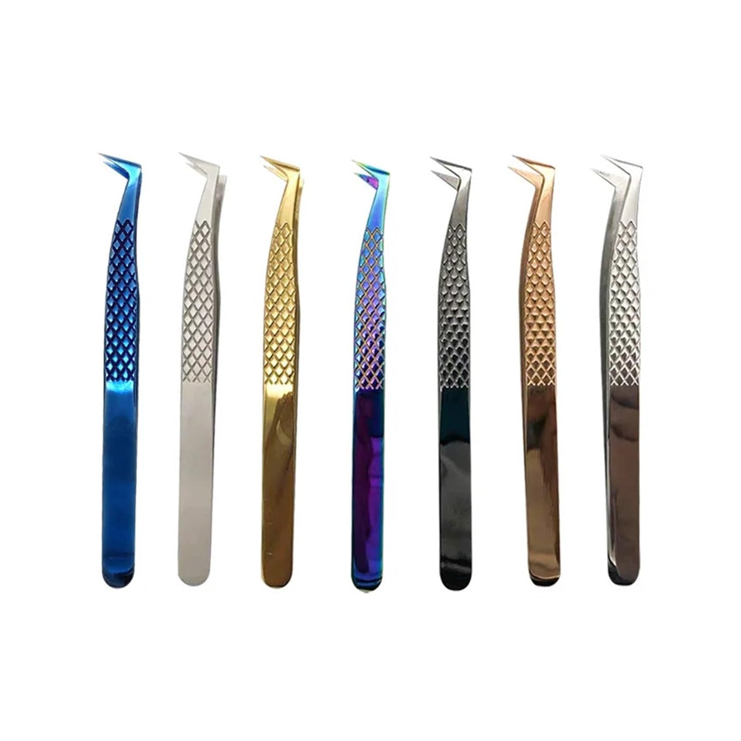 Eyelashes Tweezers Stainless Steel Superhard Anti-static Tweezers For Eyelash Extensions Lashes Tools(Black titanium) Beauty and Personal Care ZXYZXYZZ