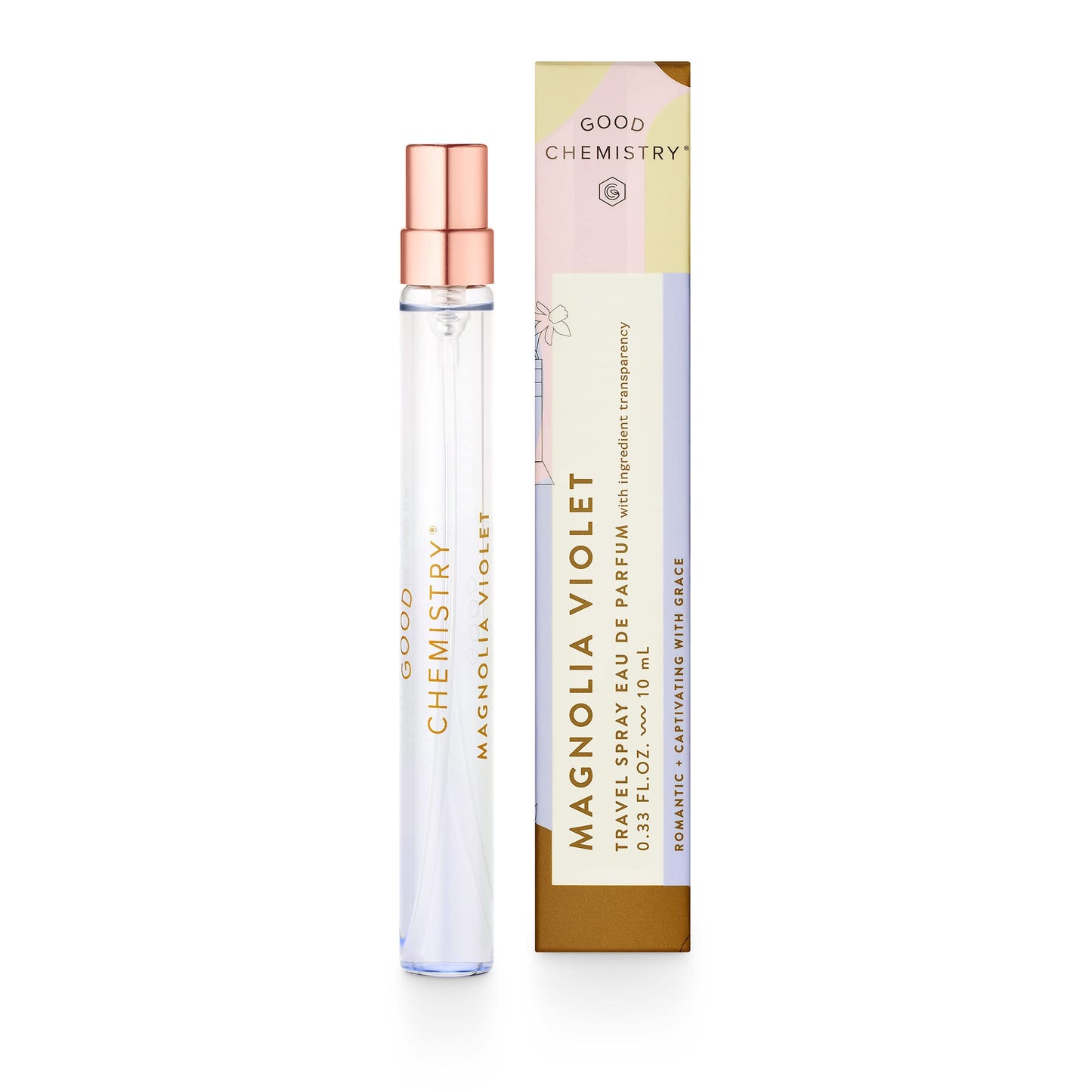 Good Chemistry Magnolia Violet Travel Spray 0.33 fl oz - Long-Lasting On-the-Go Perfume with Magnolia, Peony, & Amber - Romantic, Clean & Vegan Beauty & Personal Care Good Chemistry