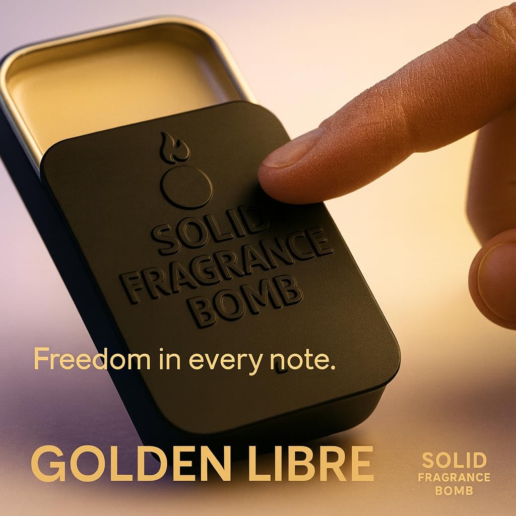 Solid Fragrance Bomb - Premium All-Natural Solid Cologne for Men & Women | Long-Lasting, TSA-Safe, Alcohol-Free, Halal, Handmade Travel Fragrance Balm Beauty & Personal Care Solid Fragrance Bomb