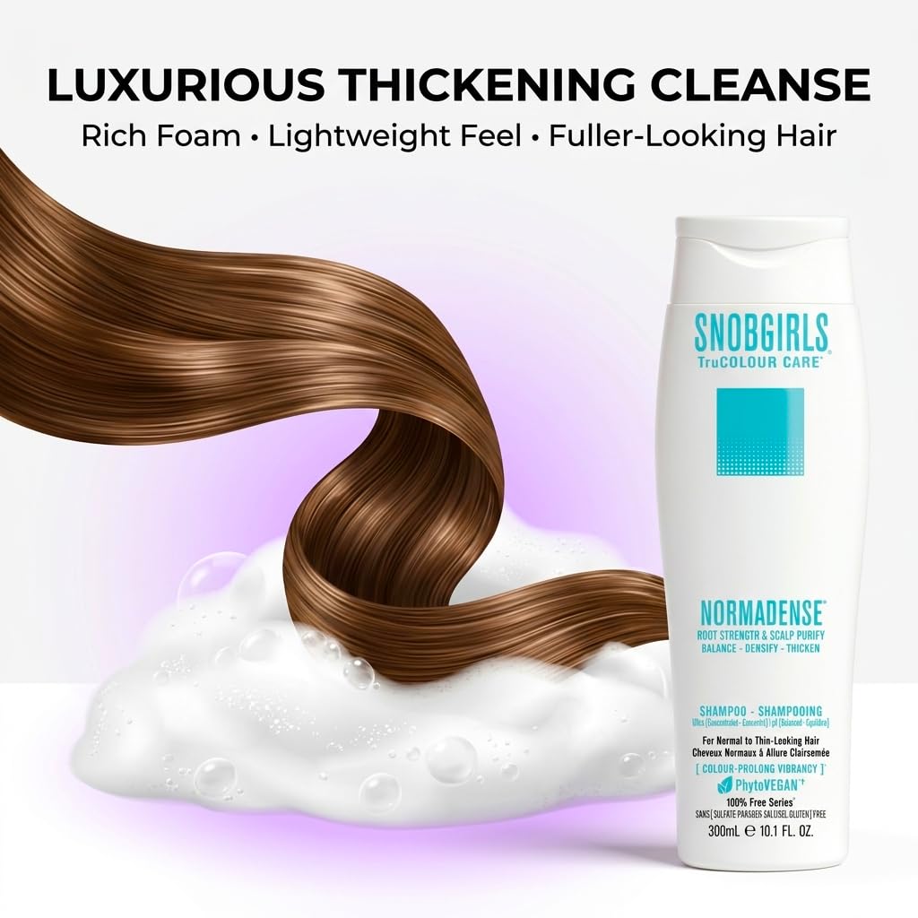 SNOBGIRLS NORMADENSE 2 Vegan Biotin Shampoo and Conditioner Set for Dry, Fine Hair. Strengthening Shampoo and Conditioner set with Argan Oil Beauty & Personal Care SNOB GIRLS