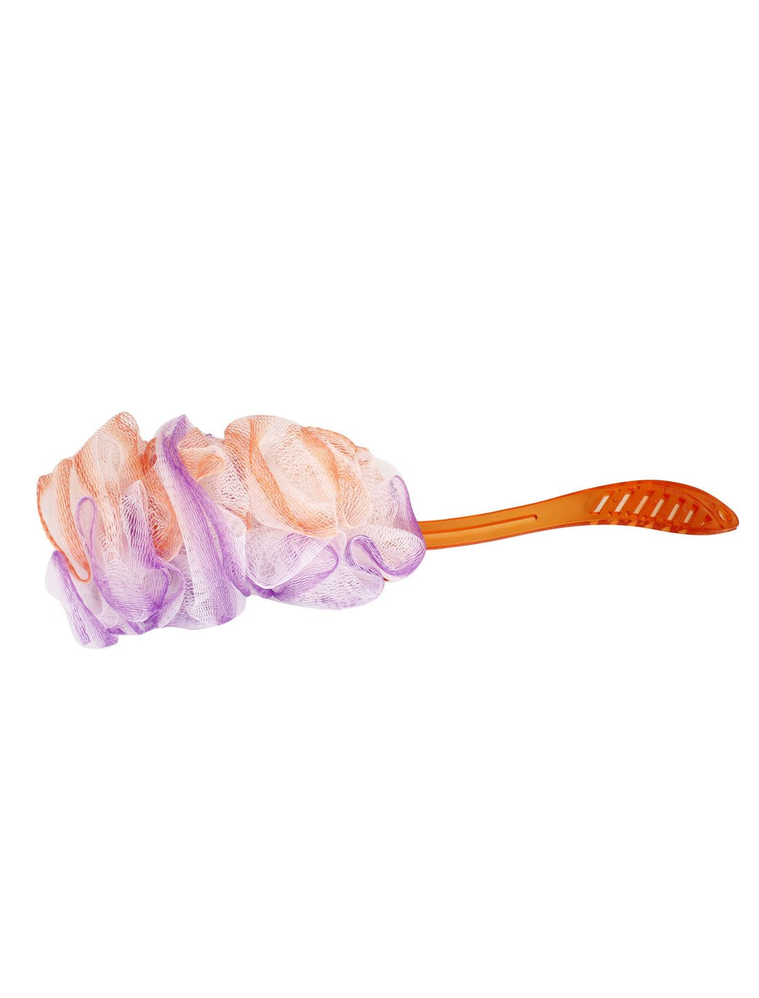 Ruilogod Long Handle Bath Brush Mesh Nylon Back Scrubber Purple Orange (id: 6a0 ff9 2f1 52b df0 Beauty and Personal Care Ruilogod