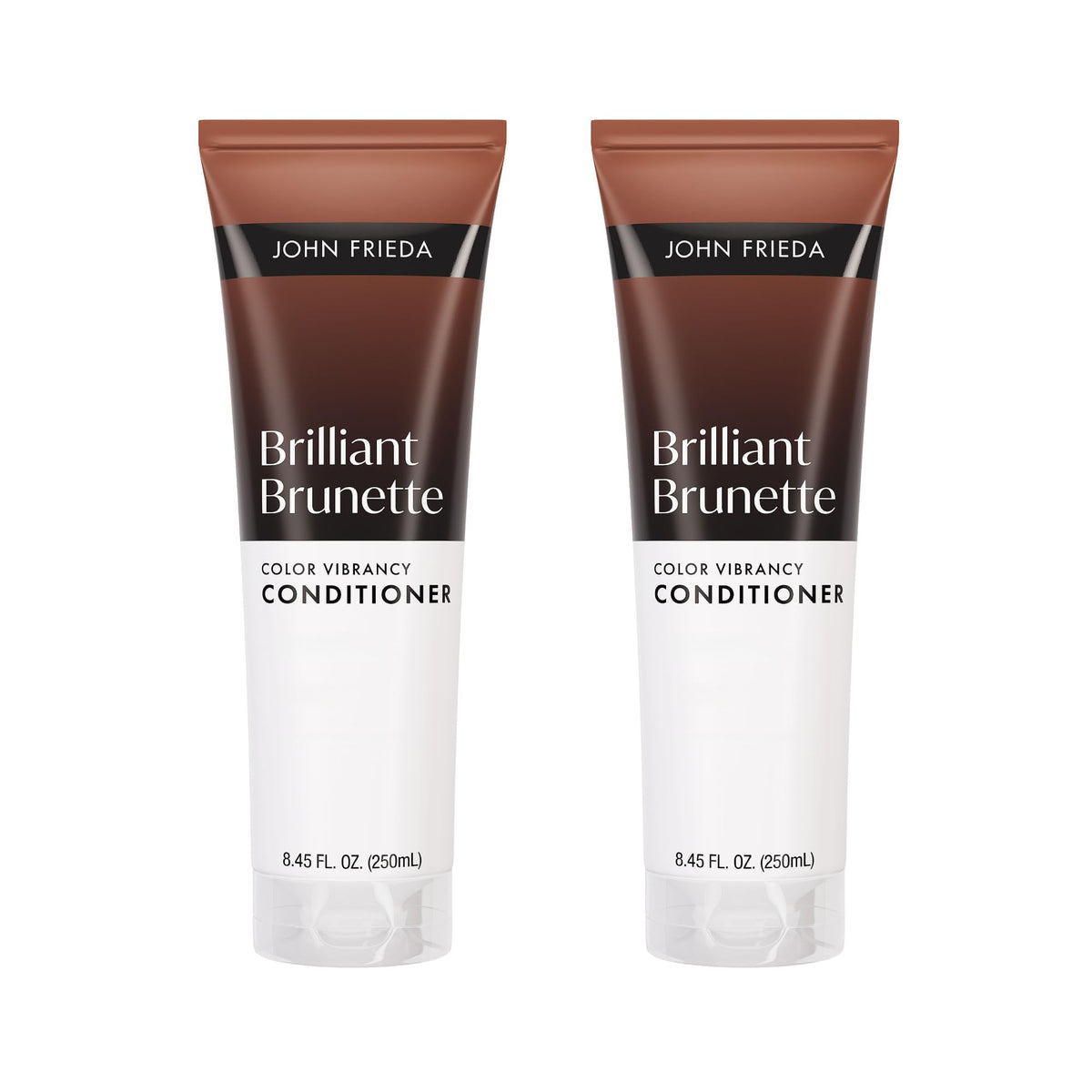 John Frieda Brilliant Brunette Color Enhancing Conditioner, 8.45 fl oz, 2pk