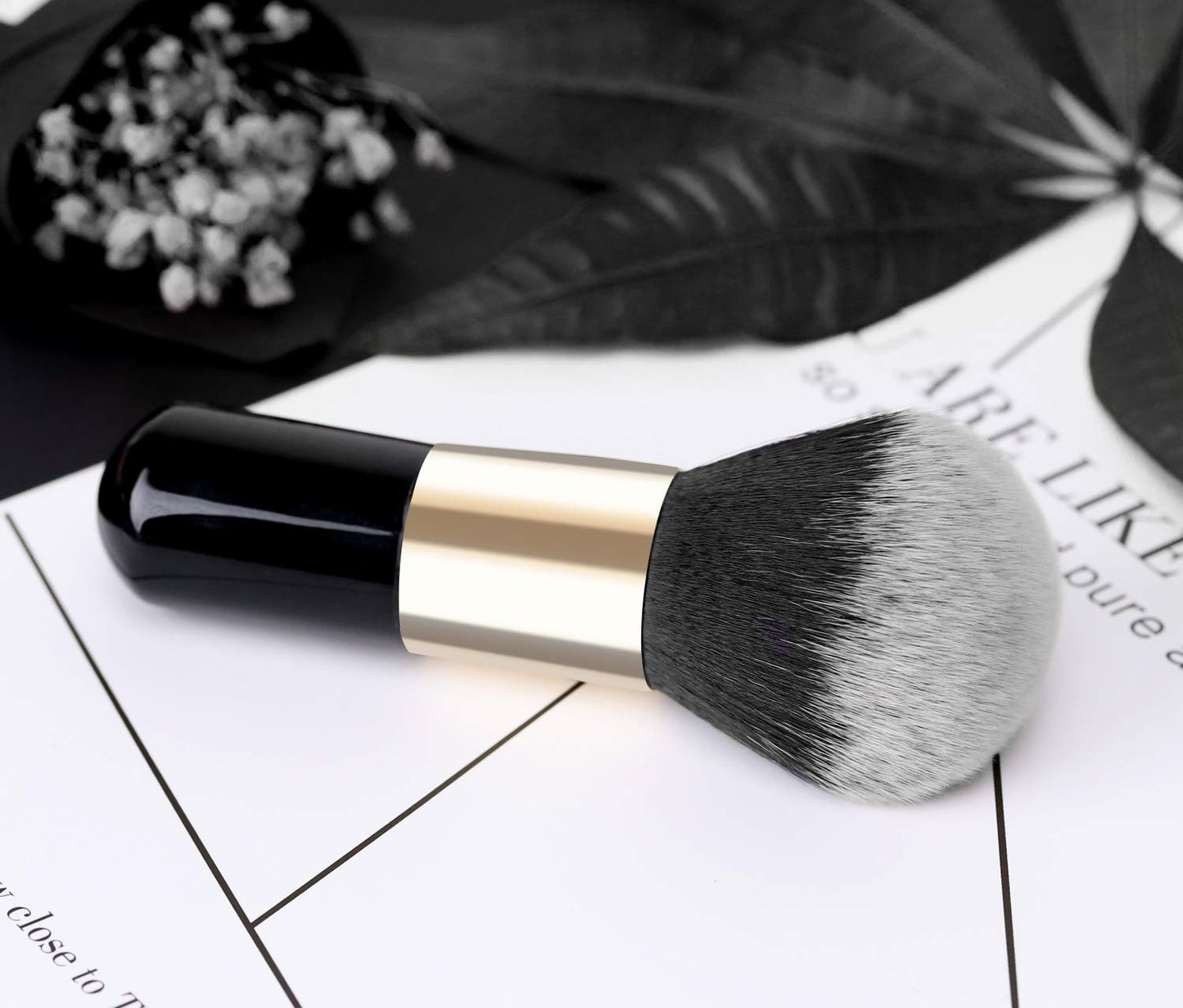 Luxspire Powder Makeup Brush, Flat Kabuki Brush, Single Large Makeup Brush Soft Face Mineral Powder Foundation Brush Blush Brush for Blending Makeup Beauty & Personal Care Luxspire