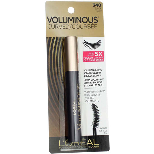 L’Oreal ParisVoluminous Curved Mascara, Black [340], 0.28 oz (Pack of 6)