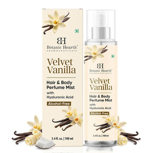Botanic Hearth Vanilla Hair Perfume & Body Mist, Long-Lasting Hair Deodorizer & Body Scent for Women & Men, Alcohol-Free Clean Fragrance Hair Spray Beauty and Personal Care Botanic Hearth Default Title