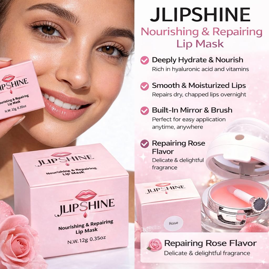 Nourishing & Repairing Overnight Lip Mask, Lip balm Vegan Deep Hydration with Mineral-Rich Formula, Waterproof.35oz (Rose, flavor) Beauty and Personal Care BIOTYFACEPRO SKINCARE