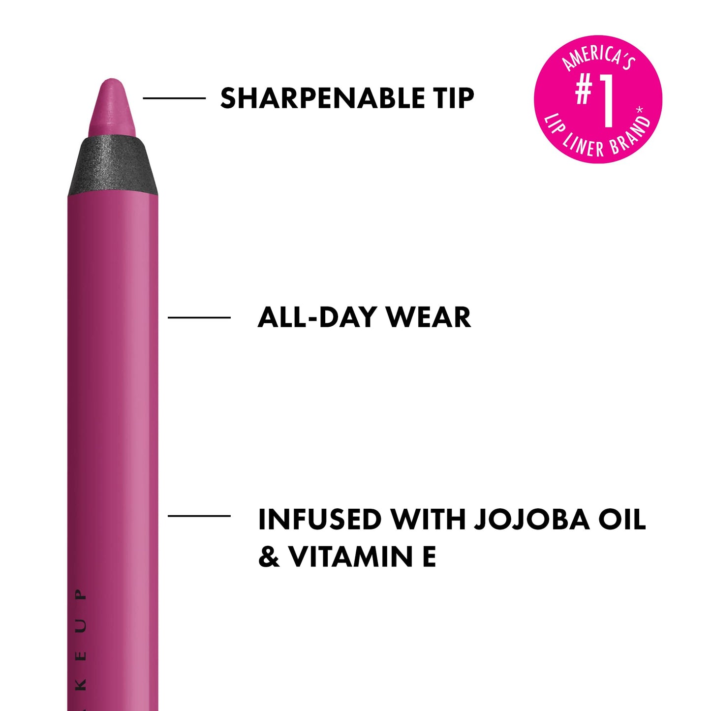NYX PROFESSIONAL MAKEUP Line Loud Lip Liner, Longwear and Pigmented Lip Pencil with Jojoba Oil & Vitamin E - Hottie Hijacker (Hot Blue Pink) Beauty & Personal Care NYX PROFESSIONAL MAKEUP